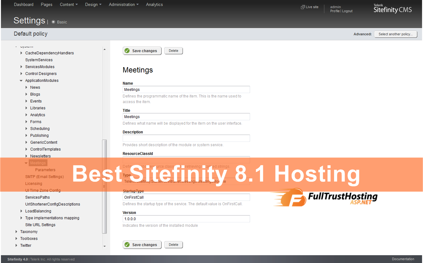 Best Sitefinity 8.1 Hosting
